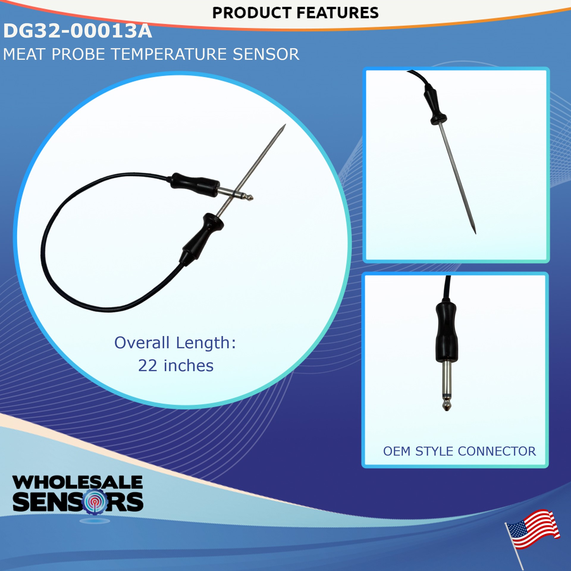 Samsung DG32-00013A Meat Probe Temperature Sensor