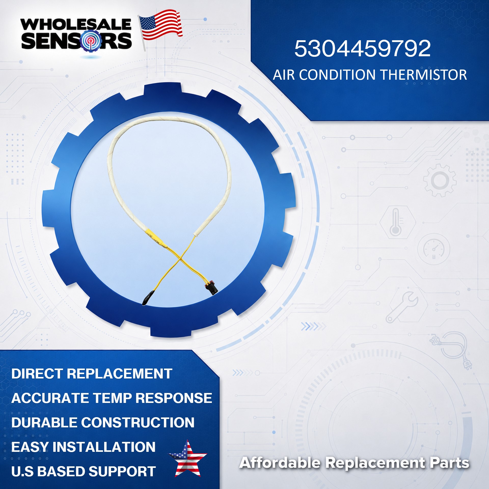 Frigidaire 5304459792 Air Conditioner Thermistor Replacement