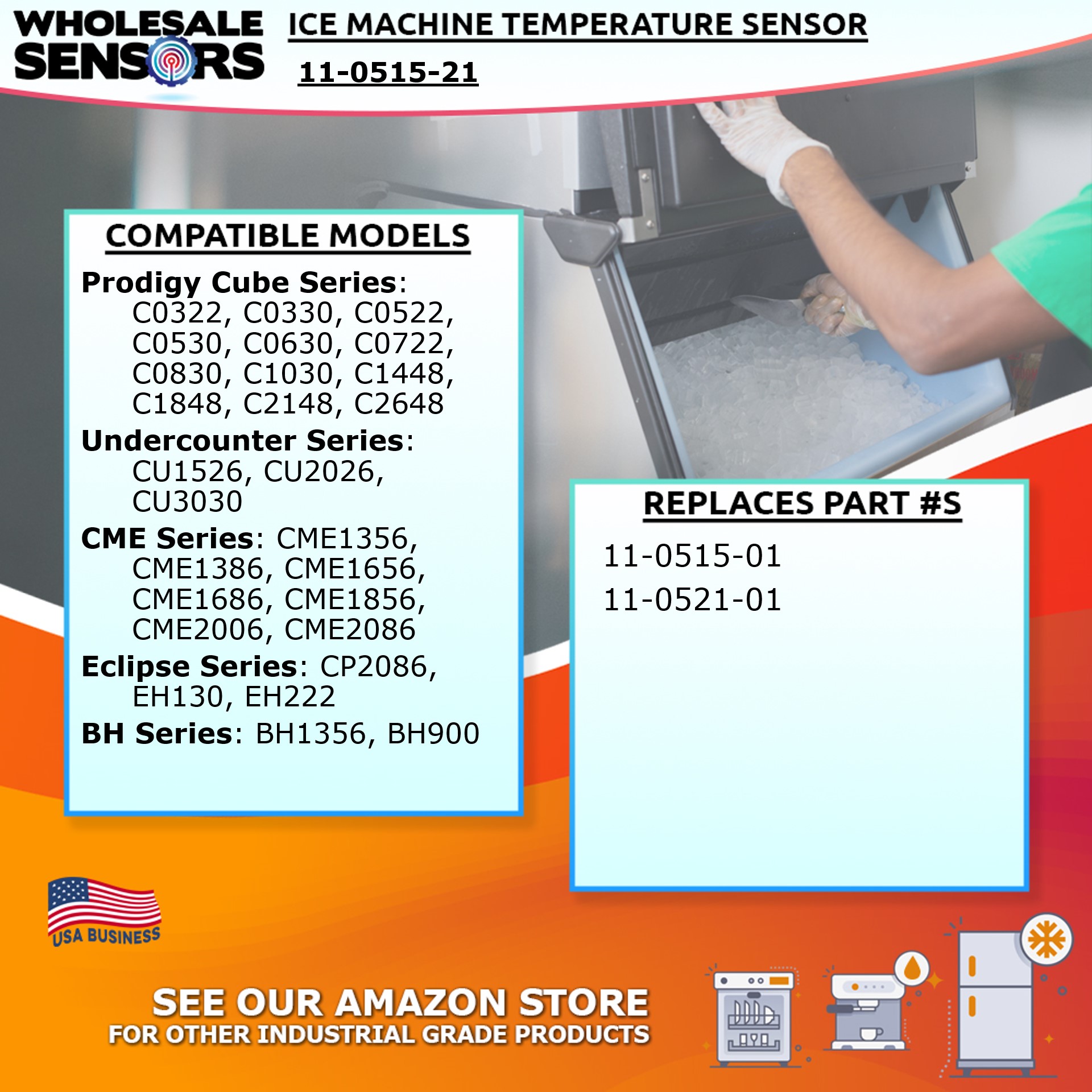 Scotsman 11-0515-21 Temperature Sensor Set for Ice Makers