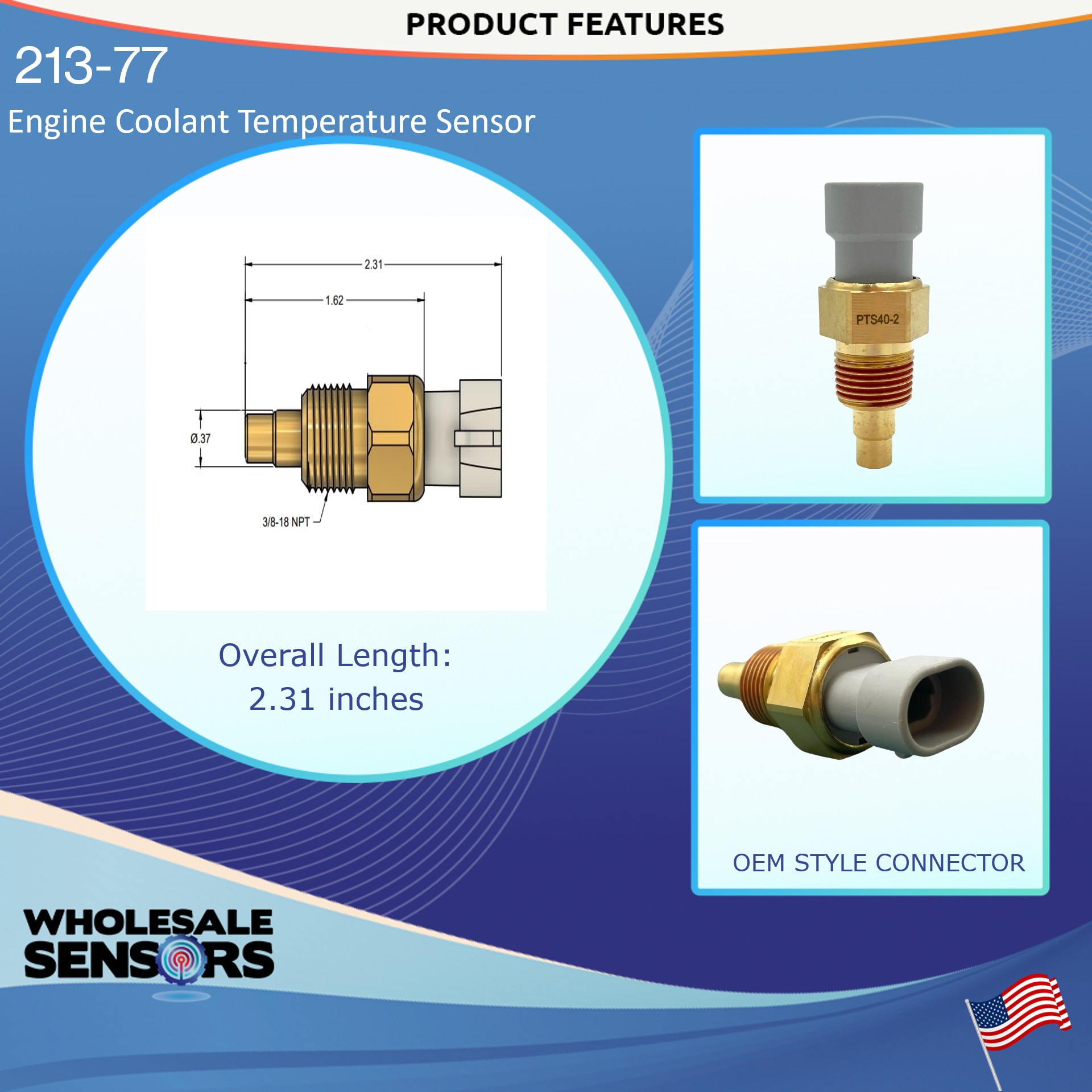 GM 213-77 Engine Coolant Temperature Sensor Replacement