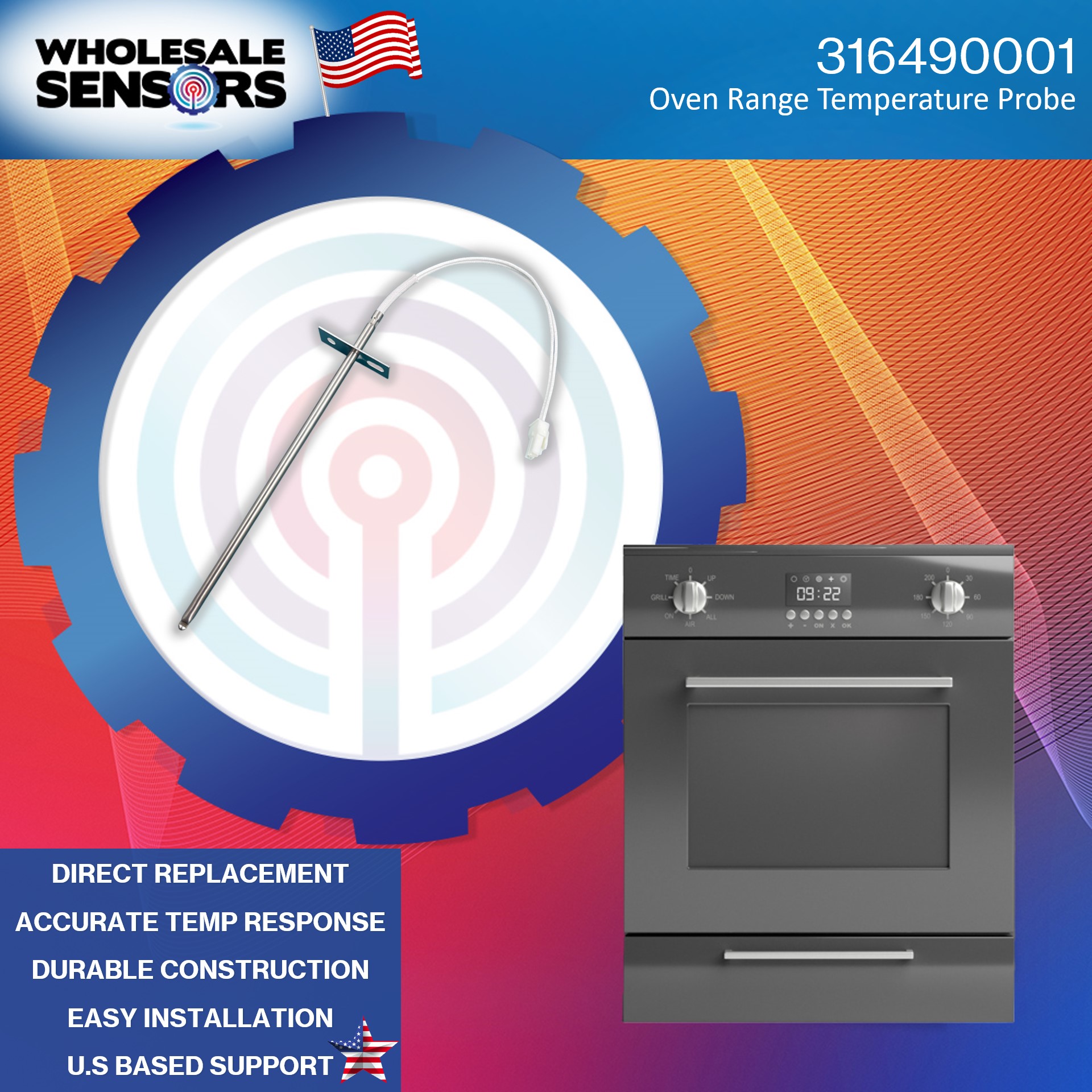 Frigidaire 316490001 Oven Temperature Probe