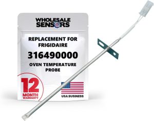 Replacement for Frigidaire 316490000 Oven Probe Temperature Sensor Made in The USA 12-Month Warranty