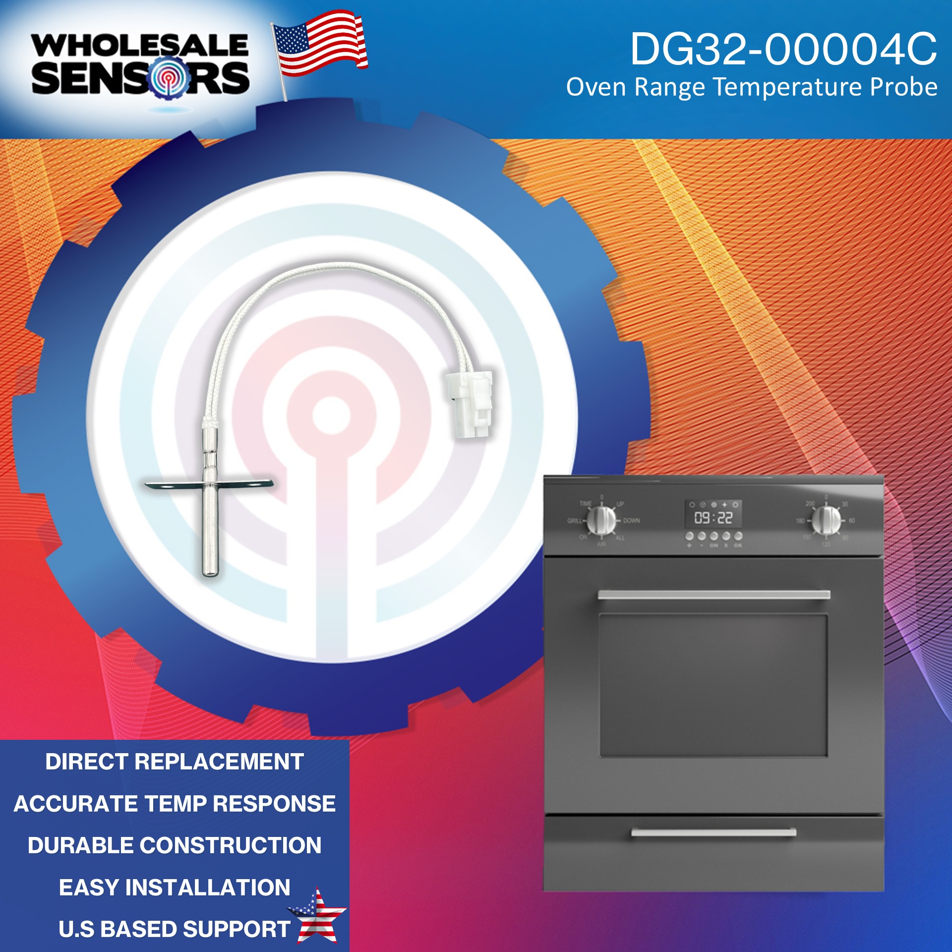 Samsung DG32-00004C Replacement Range Stove Oven Temperature Sensor 12 Month Warranty