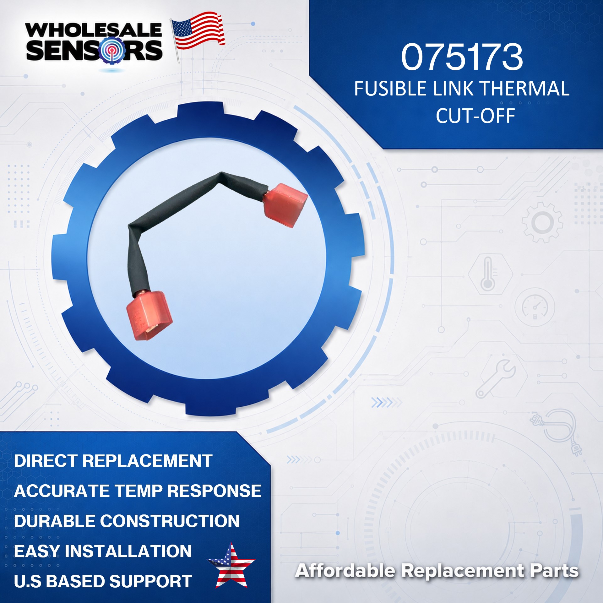 075173 Fusible Link Thermal Cut-Off Replacement for Pentair MiniMax Pool and Spa Heaters