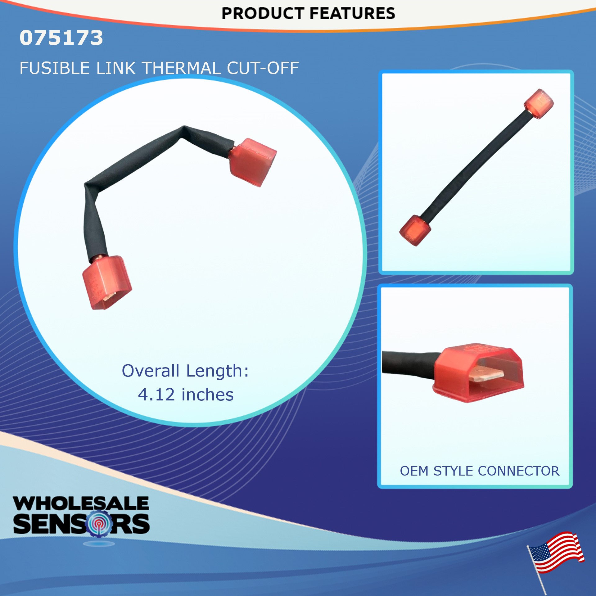 075173 Fusible Link Thermal Cut-Off Replacement for Pentair MiniMax Pool and Spa Heaters