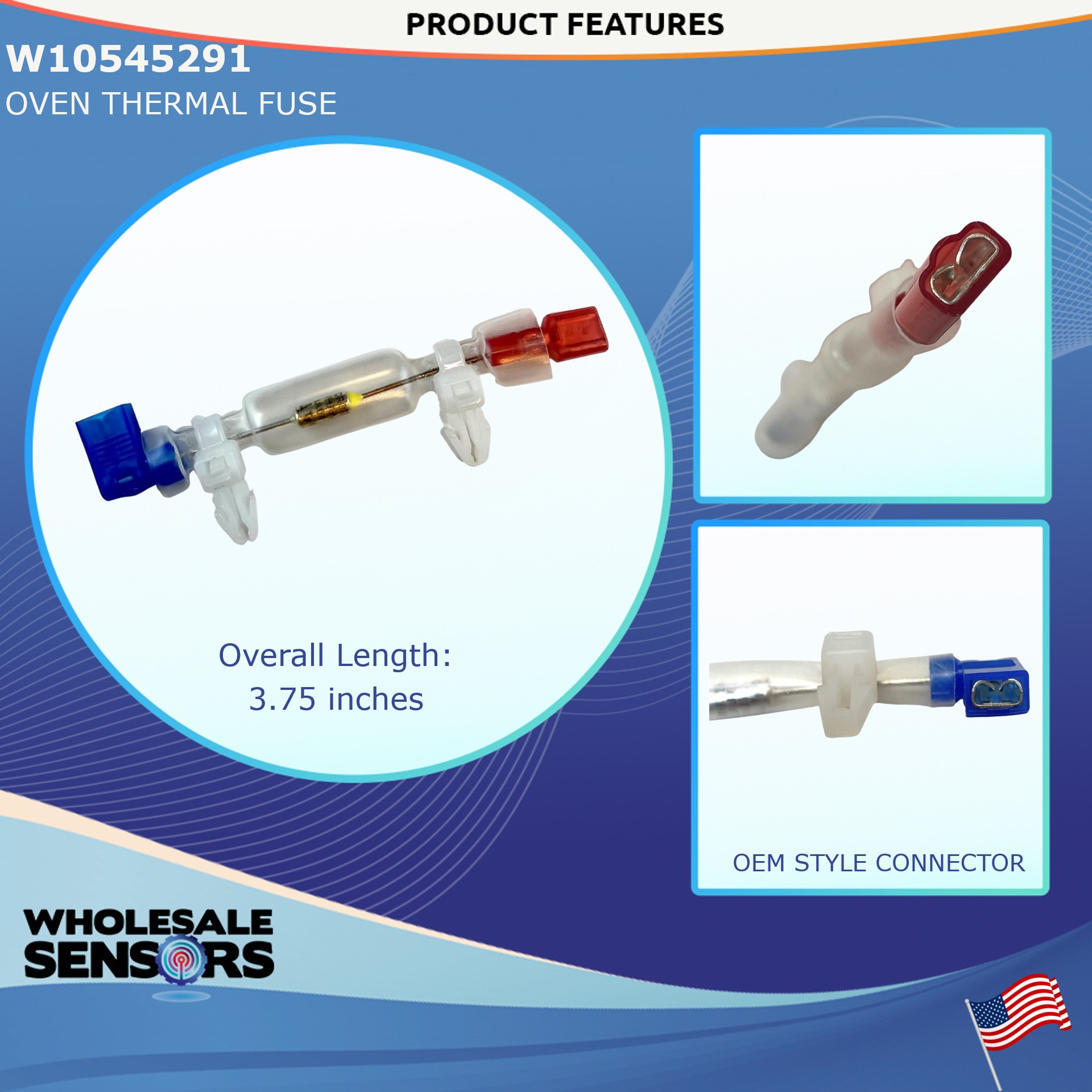 Whirlpool W10545291 WPW10545291 Oven Thermal Fuse Replacement