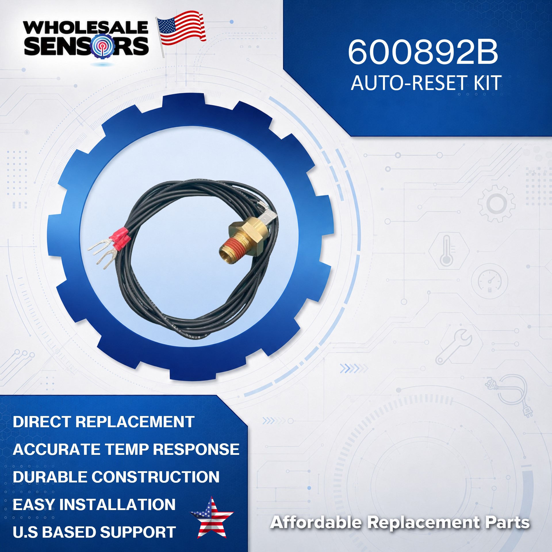 Raypak 600892B High Limit 135F Auto Reset-Kit