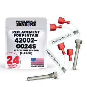 Reliable Pentair 42002-0024S Stack Flue Sensor (2-Pack) | Made in The USA | 12-Month Warranty