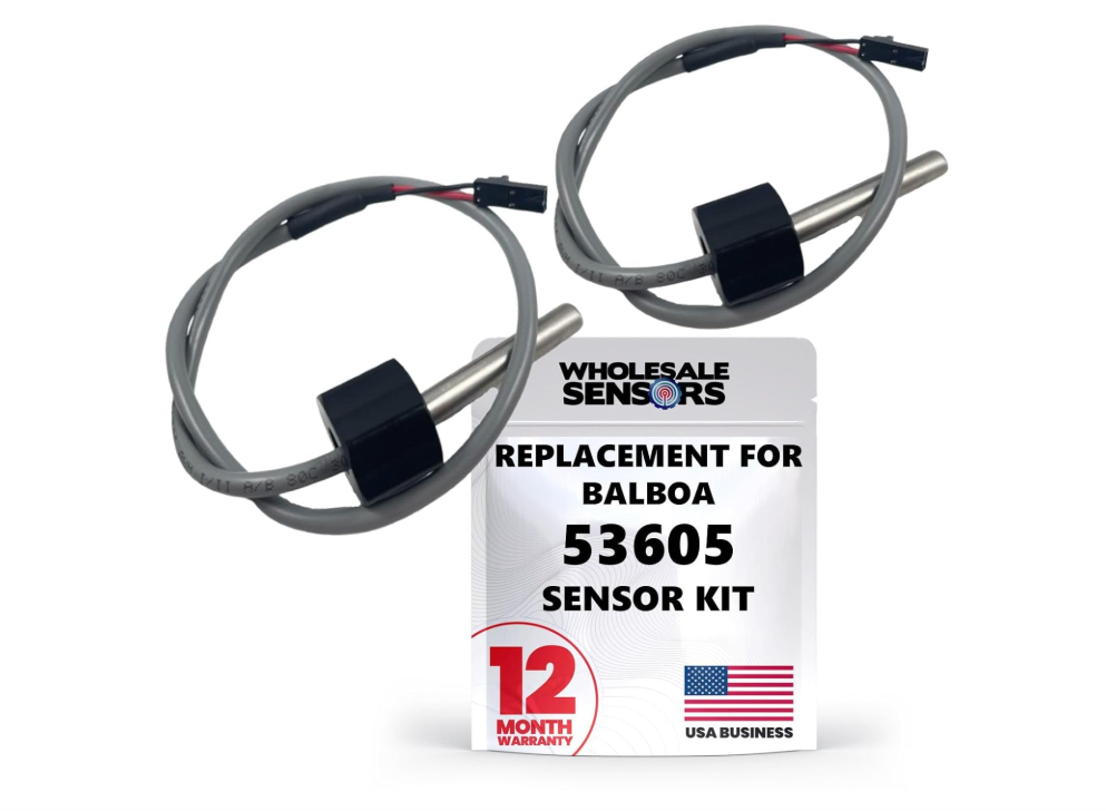 Balboa M7 Sensor Kit, 12" Cable, Temp/Hi Limit, 1/4" Bulb, 2-pin, 53605 (2-Pack), 12 Month Warranty & USA Support