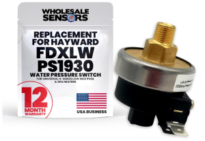 Reliable Hayward FDXLWPS1930 Water Pressure Switch Replacement for Universal H-Series Pool & Spa Heaters | 12 Month Warranty & USA Support