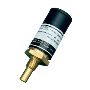 WETS02-0-0-2D2S Wireless Bluetooth Temperature Transducer, 1/8"-27NPT Thread, 0.5" Long Probe, Brass Material