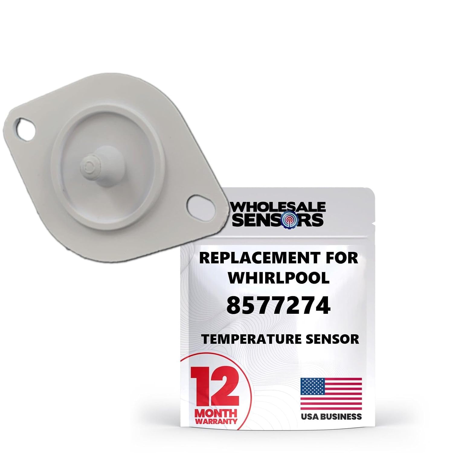 Replacement Whirlpool 8577274 WP8577274 Dryer Thermistor 12 Month Warranty, USA Support