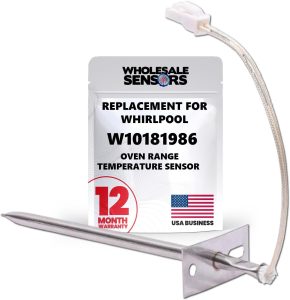 Replacement Whirlpool W10181986 Oven Range Temperature Sensor 12-Month Warranty & USA Support
