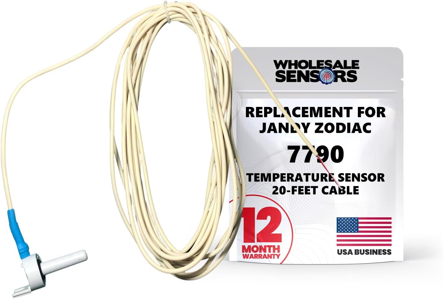 Replacement for Jandy Zodiac 7790 Temperature Sensor Probe