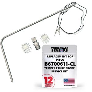 Replacement Pitco B6700611-CL Temperature Probe Service Kit with 4 Wires for SG Series Commercial Fryers, 12 Month Warranty & USA Business