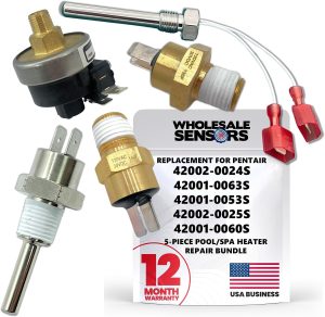 Wholesale Sensors Replacement for Pentair Pool Spa Heater Repair Kit USA Business, 5-Piece Kit, Includes 42002-0024S, 42001-0063S, 42002-0025S, 42001-0060S, 42001-0053S