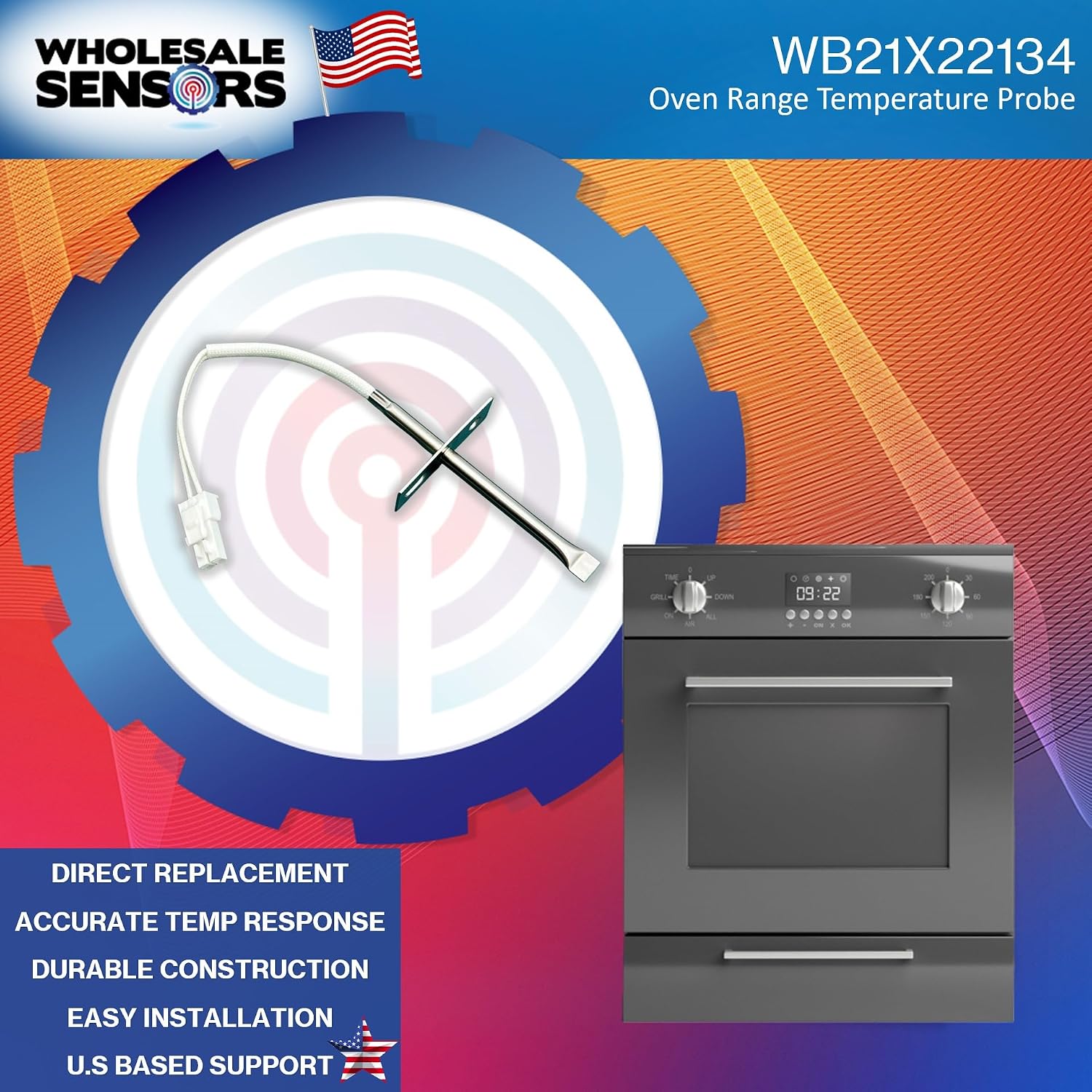 Oven Probe Replacement GE WB21X22134 Sensor 12 Month Warranty - Image 2