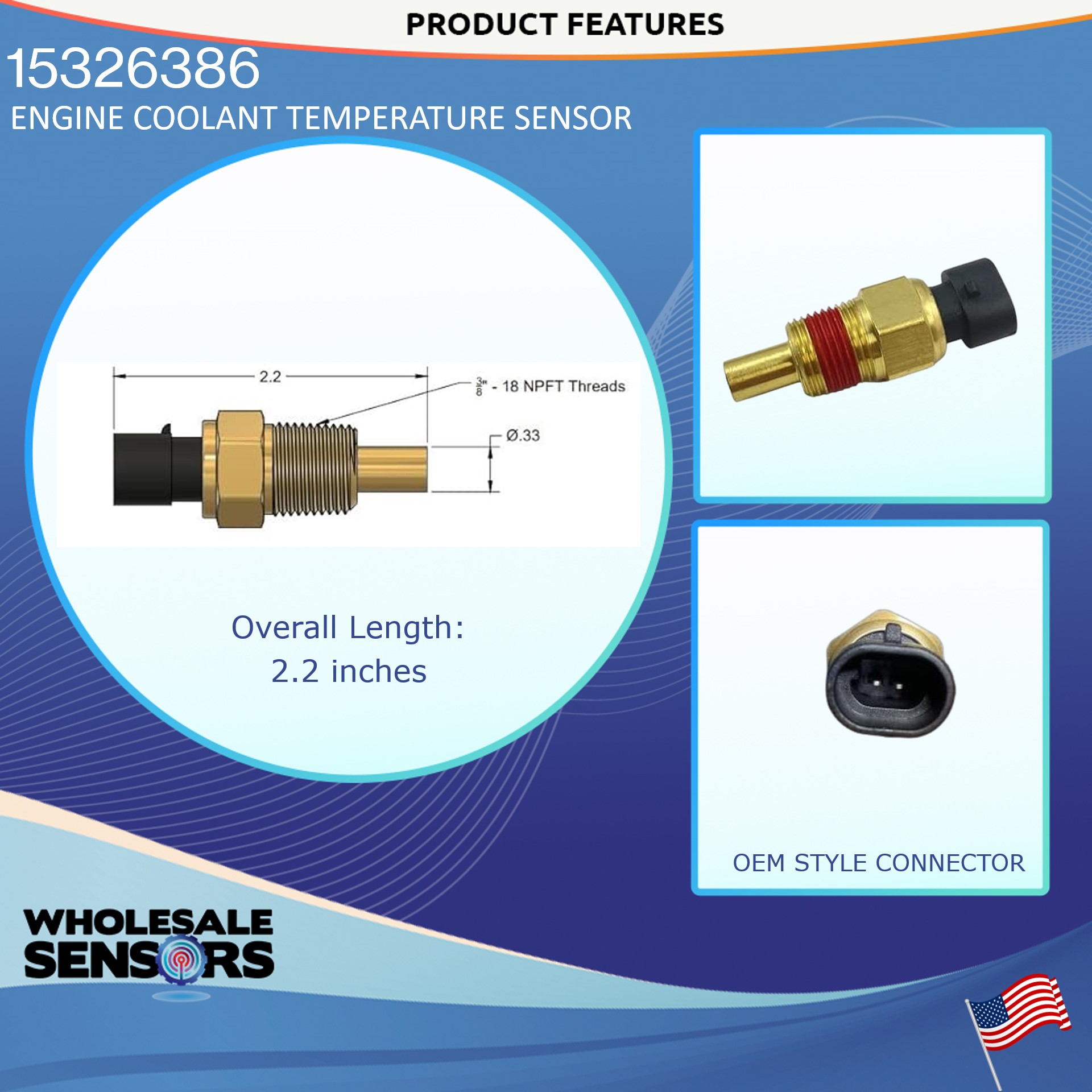 GM 15326386 Engine Coolant Temperature Sensor Replacement