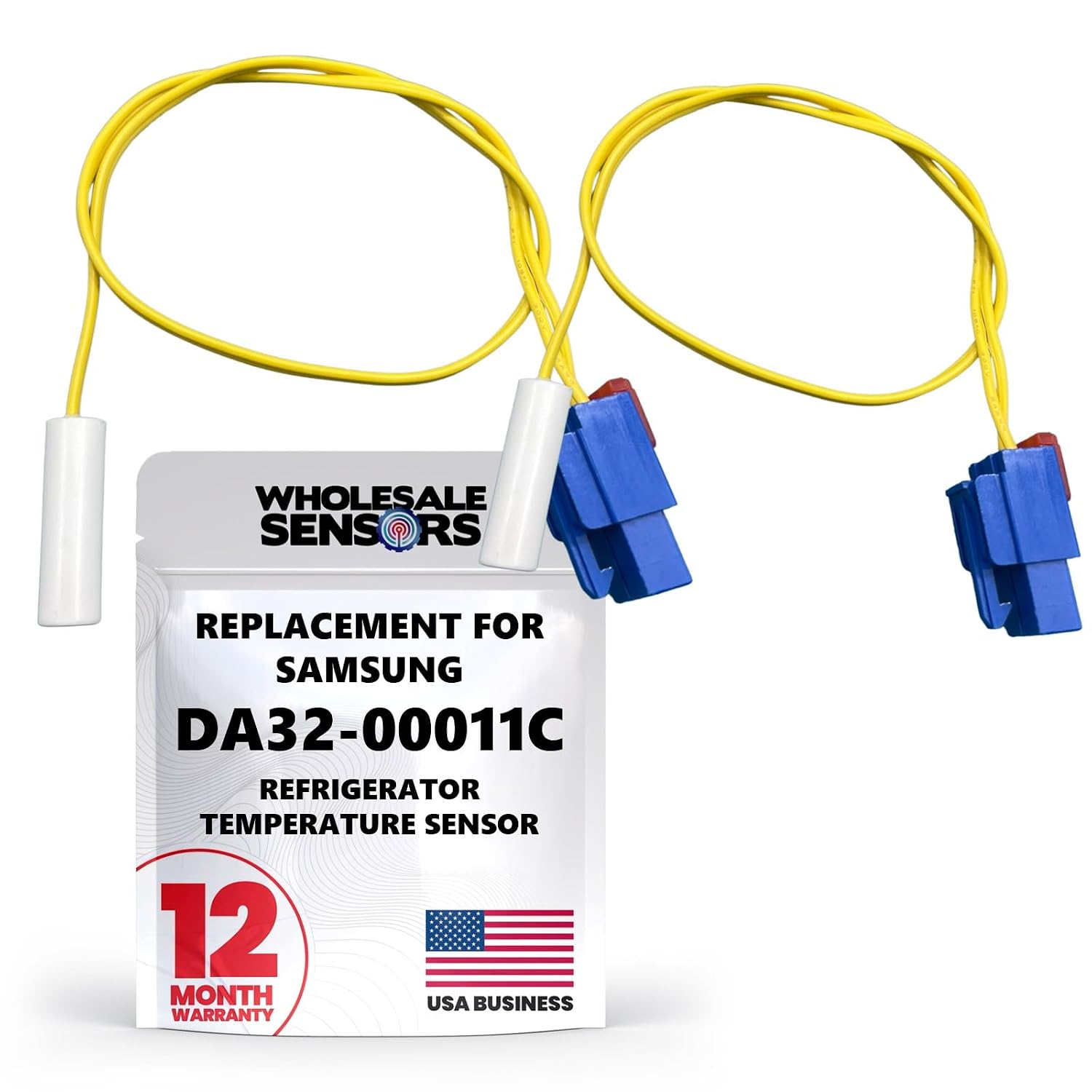 Replacement Samsung DA32-00011C Refrigerator Temperature (2-Pack) Sensor 12 Month Warranty