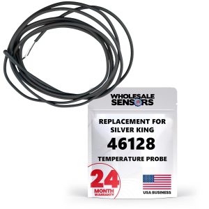 Replacement Silver King 46128 Black NTC 60" Temperature Probe for Commercial Freezers, 24 Month Warranty & USA Support