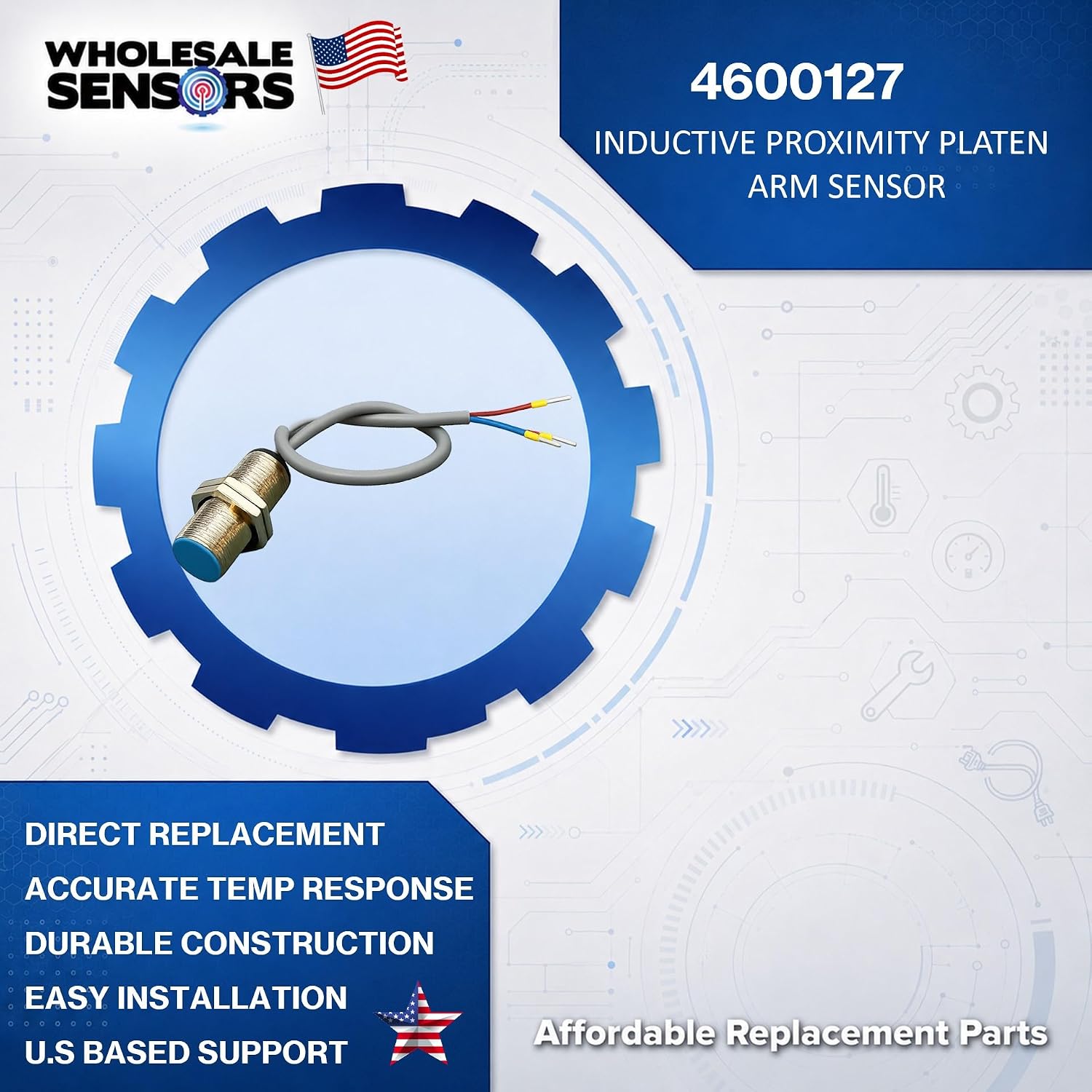 Replacement Garland 4600127 Inductive Proximity PWM Platen Arm Sensor for Commercial Clamshell Grills, 12 Month Warranty & USA Business - Image 2
